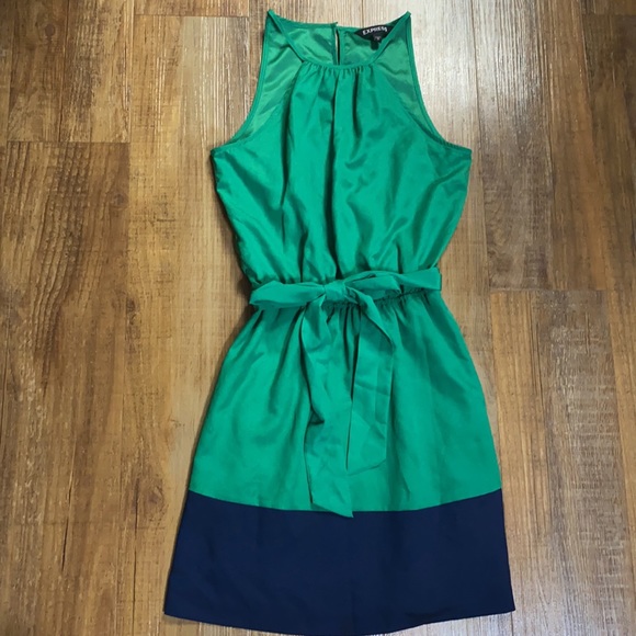 Express Dresses & Skirts - Express green and blue sleeveless dress size Small